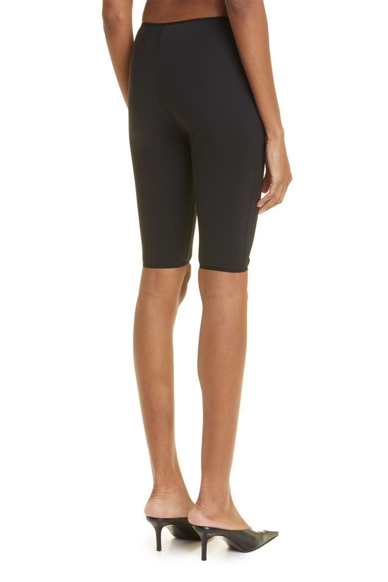 Heart Hip Detail Biker Shorts, Alternate, color, BLACK BLACK