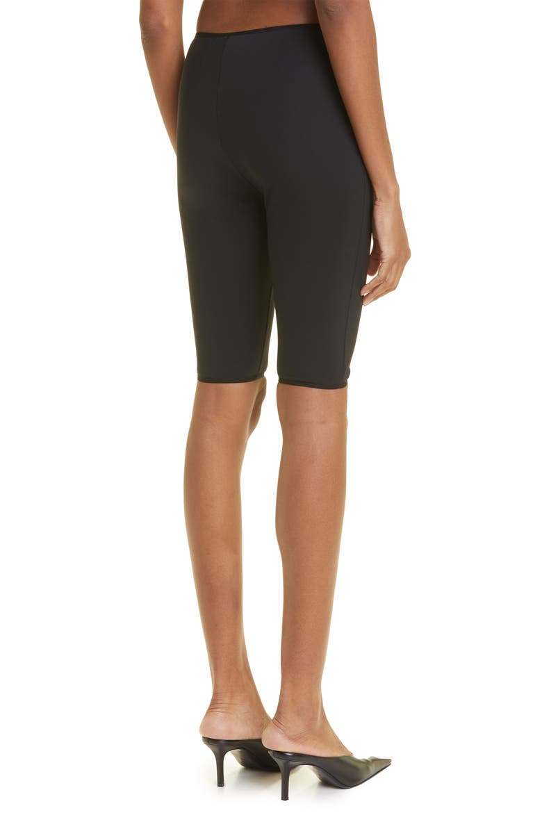 Nensi Dojaka Heart Hip Detail Biker Shorts, Alternate, color, 