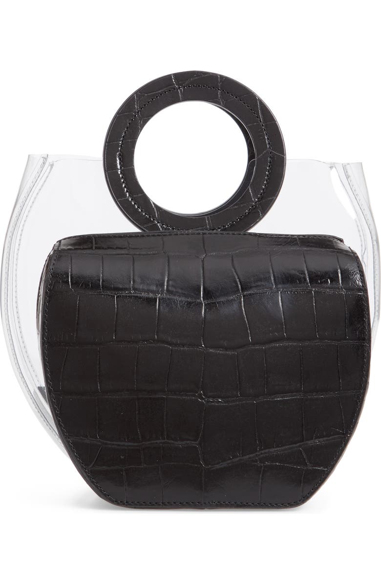 STAUD Frida Transparent Handbag, Alternate, color,