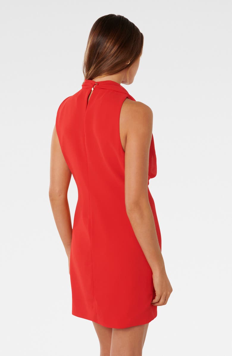 Ever New Noa Drapey Cocktail Minidress, Alternate, color, Red