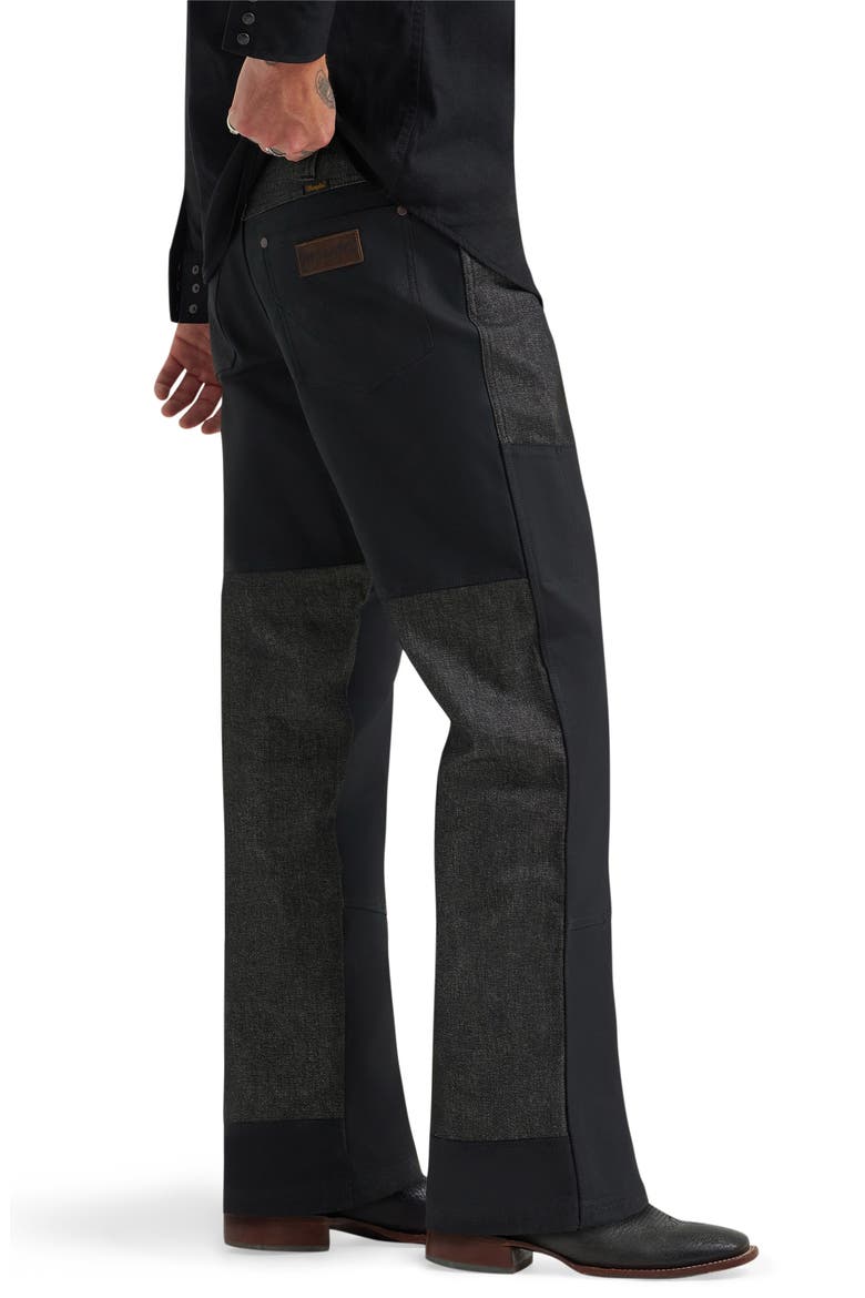 Filson x Wrangler Two Tone Western Jeans, Alternate, color, BLACK