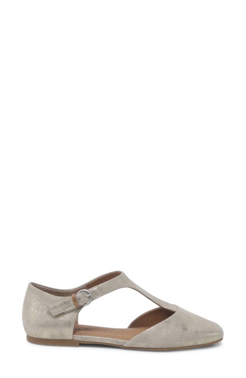 Gentle Souls Wyatt T-strap Flat In Gray