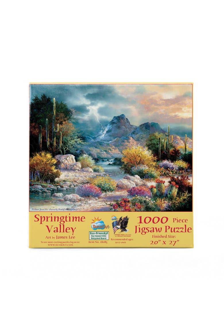 Springtime Valley 1000 piece Jigsaw Puzzle for Adults, Alternate, color, Multicolor