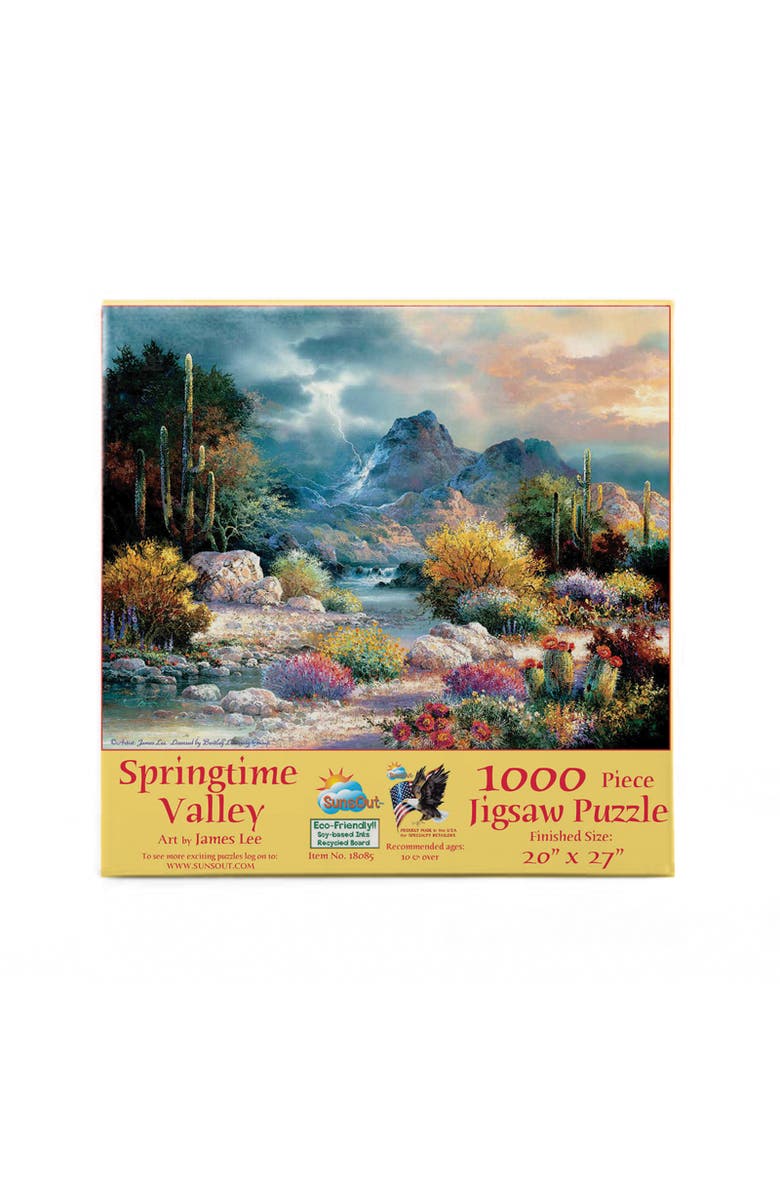 Sunsout Springtime Valley 1000 piece Jigsaw Puzzle for Adults, Alternate, color, Multicolor