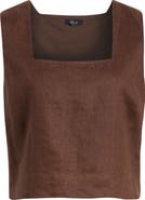Rails Akira Square Neck Linen Top