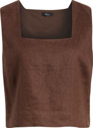 Rails Akira Square Neck Linen Top
