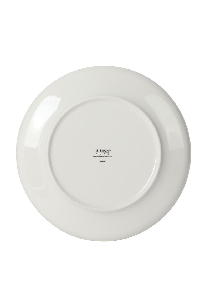 Havenstone Classic 12-Piece Porcelain Dinnerware Set, Alternate, color, White with Black Rim