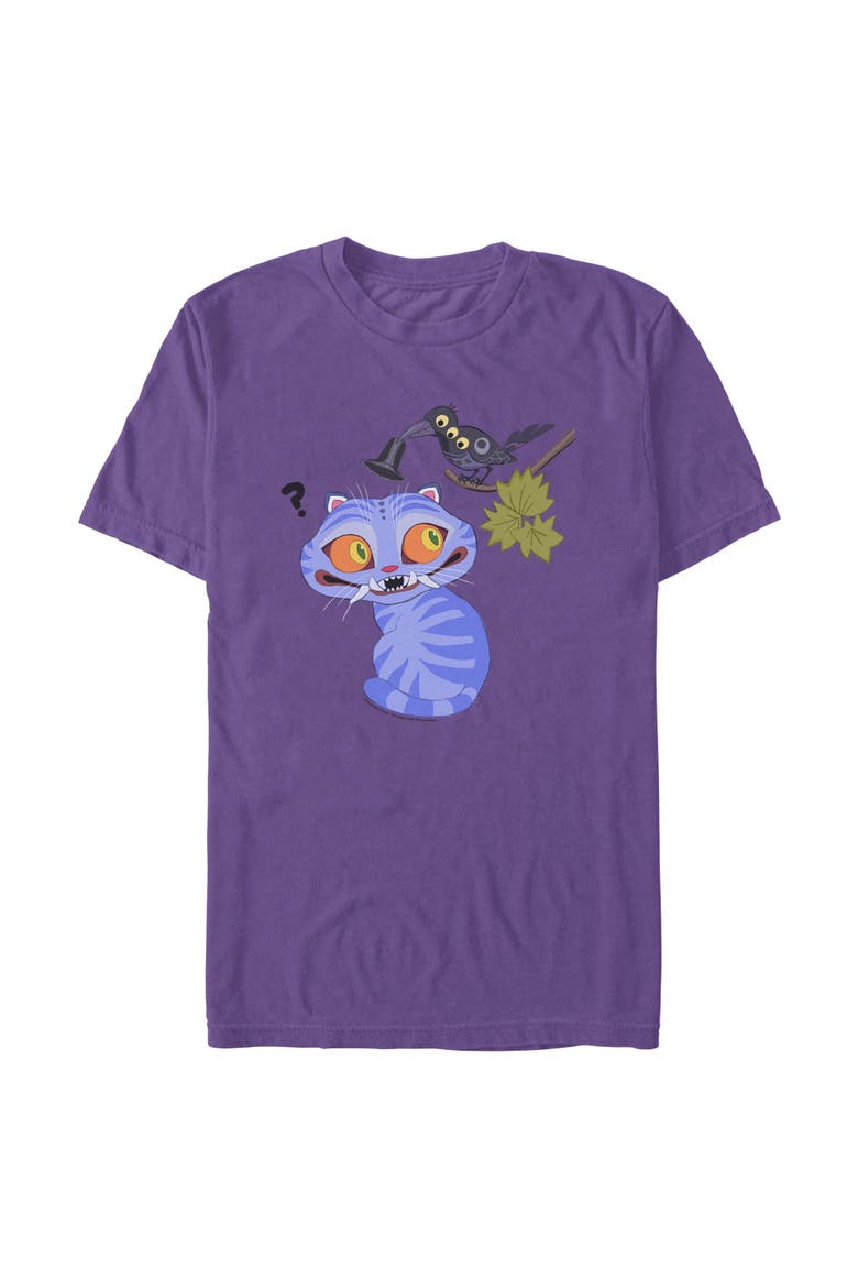 Men's Derpy And Magpie Short Sleeve Graphic T-Shirt, Main, color, Purple