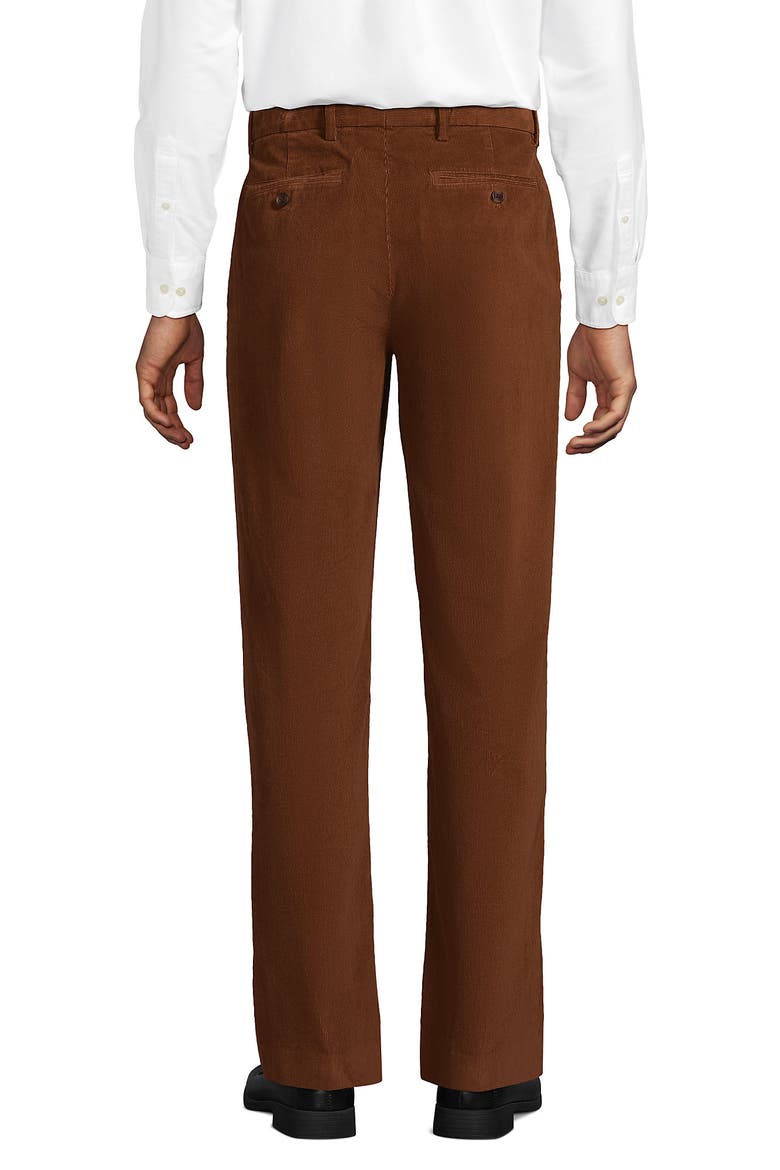 Corduroy Comfort Waist Classic Fit Pleated Front Pant, Alternate, color, Rich Ginger Brown