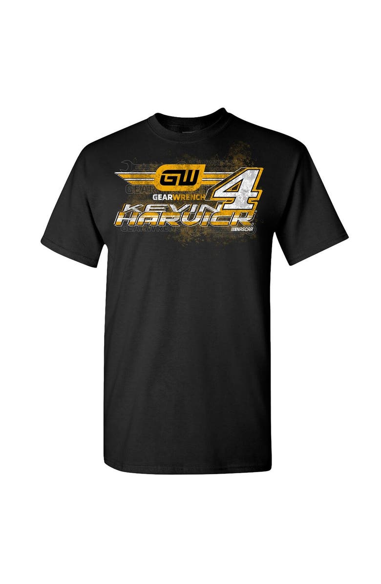 STEWART-HAAS RACING Men's Stewart-Haas Racing Team Collection Black Kevin Harvick Car T-Shirt, Alternate, color, 