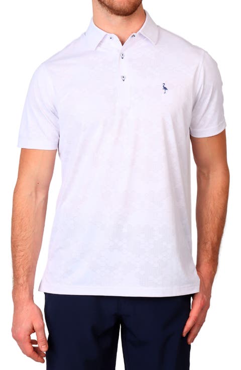 Honeycomb Textured Performance Polo
