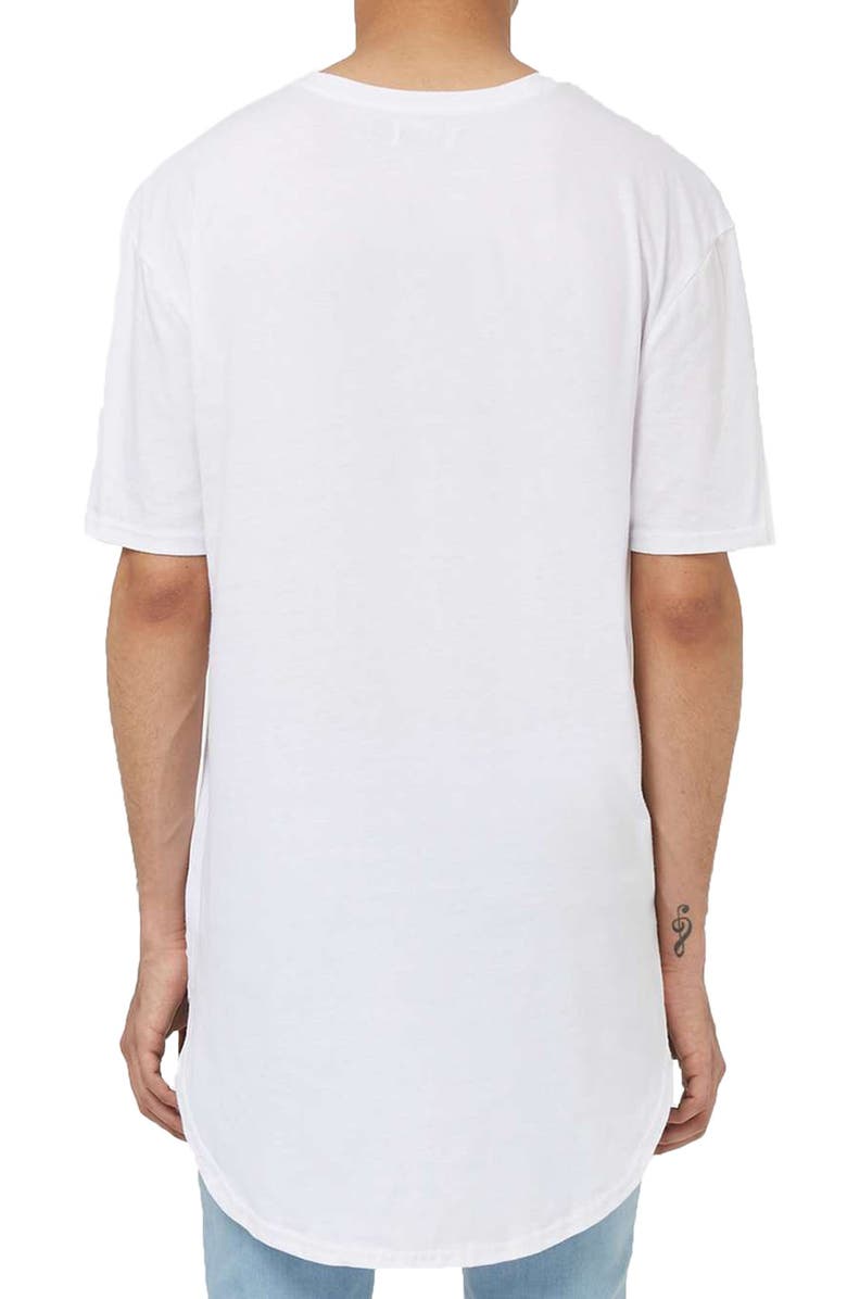 Topman Longline Crewneck T-Shirt, Alternate, color, 