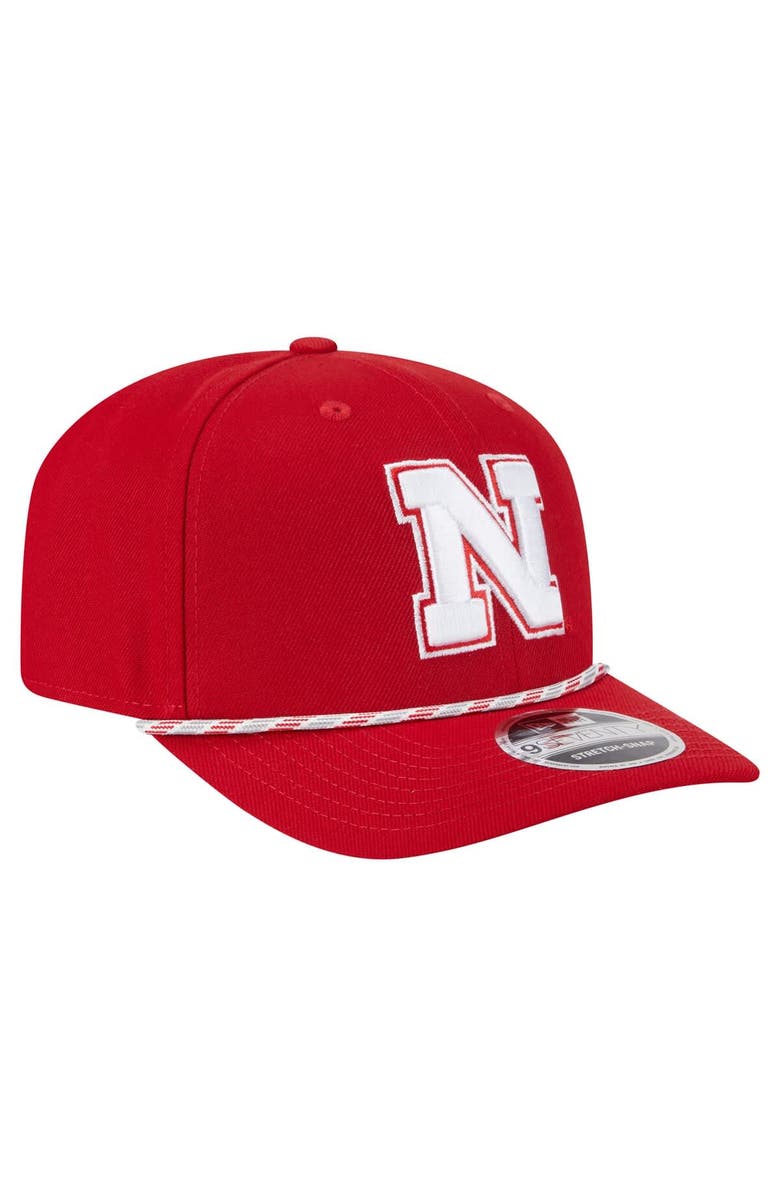 New Era Men's New Era Scarlet Nebraska Huskers Game Day Multi-Rope 9SEVENTY Stretch-Snap Hat, Alternate, color, Scarlet