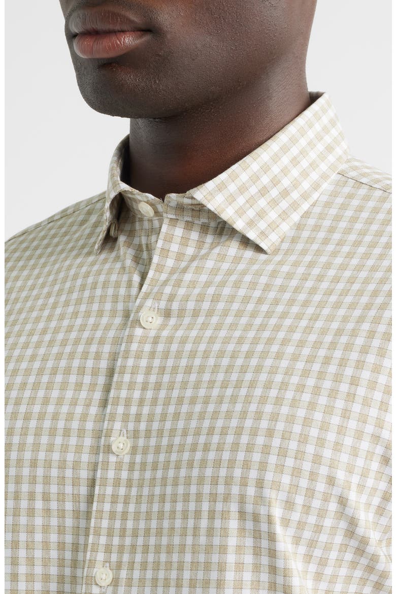 Westwood Plaid Button-Up Shirt, Alternate, color, HAZELNUT