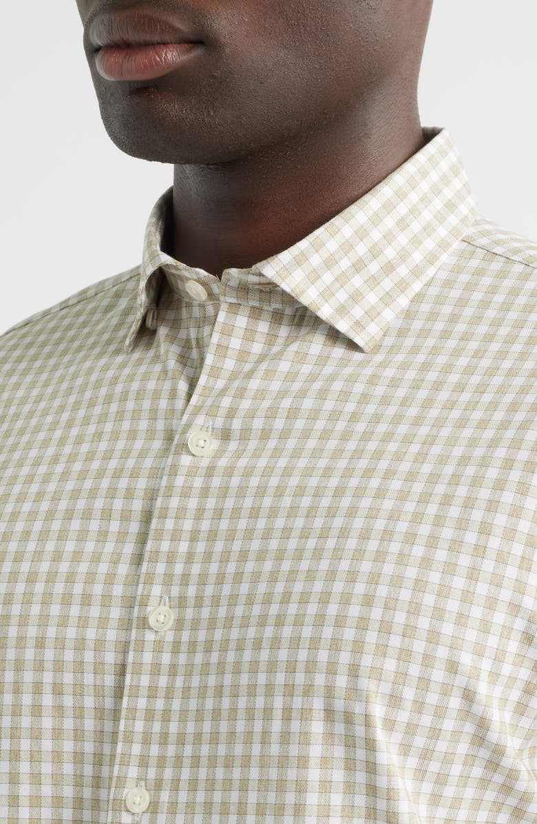 johnnie-O Westwood Plaid Button-Up Shirt, Alternate, color, Hazelnut