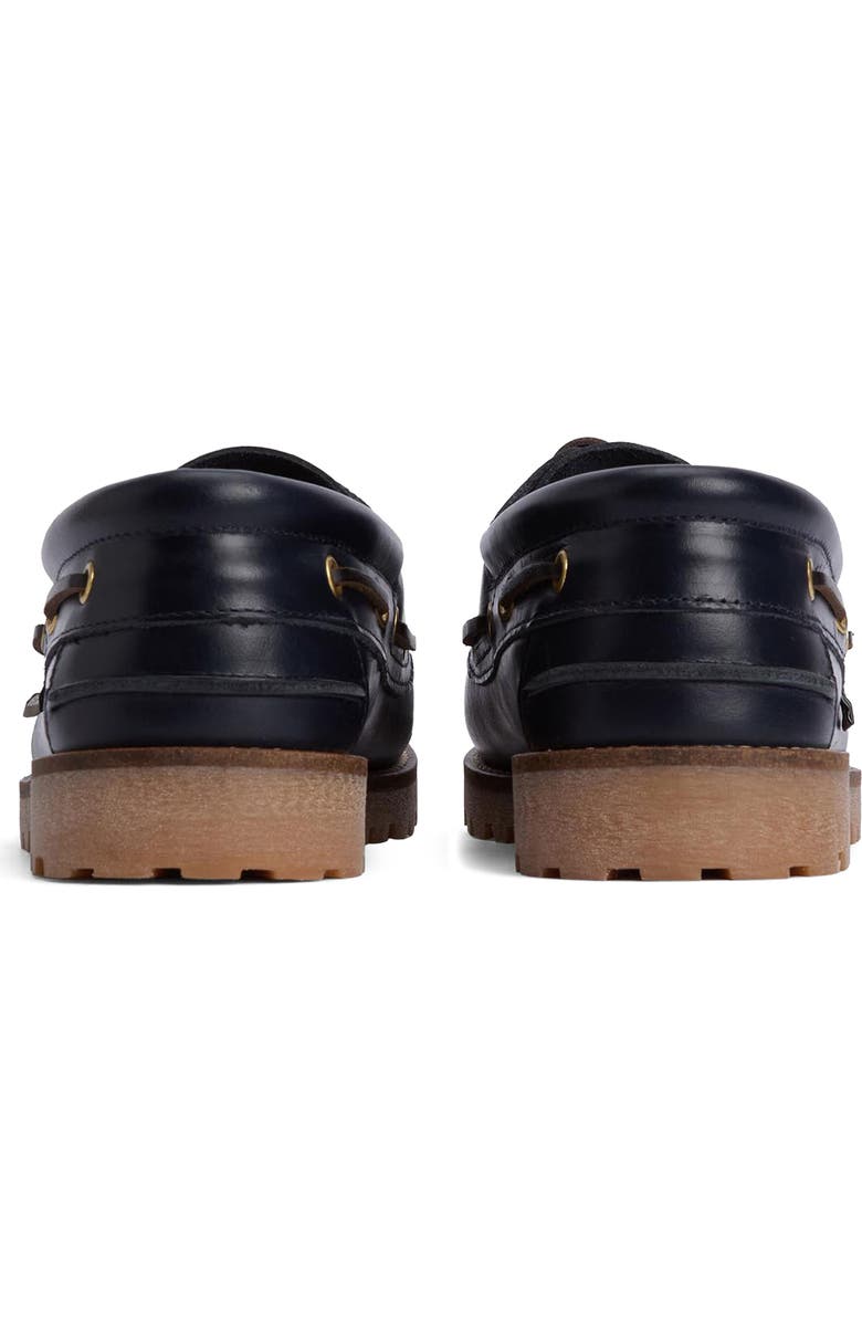 Barbour Deck Boat Shoe, Alternate, color, Navy