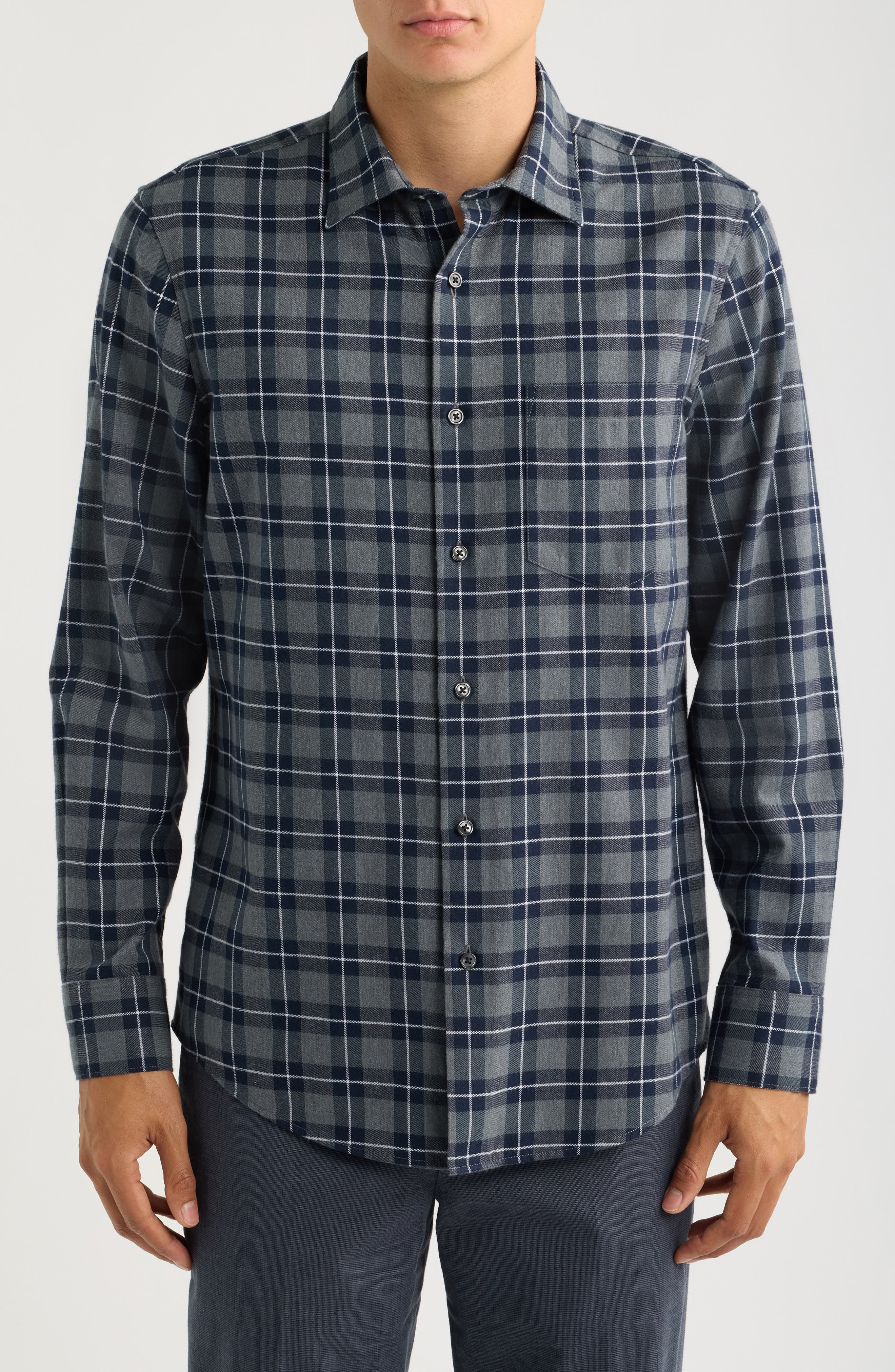 NAVY DIEGO PLAID