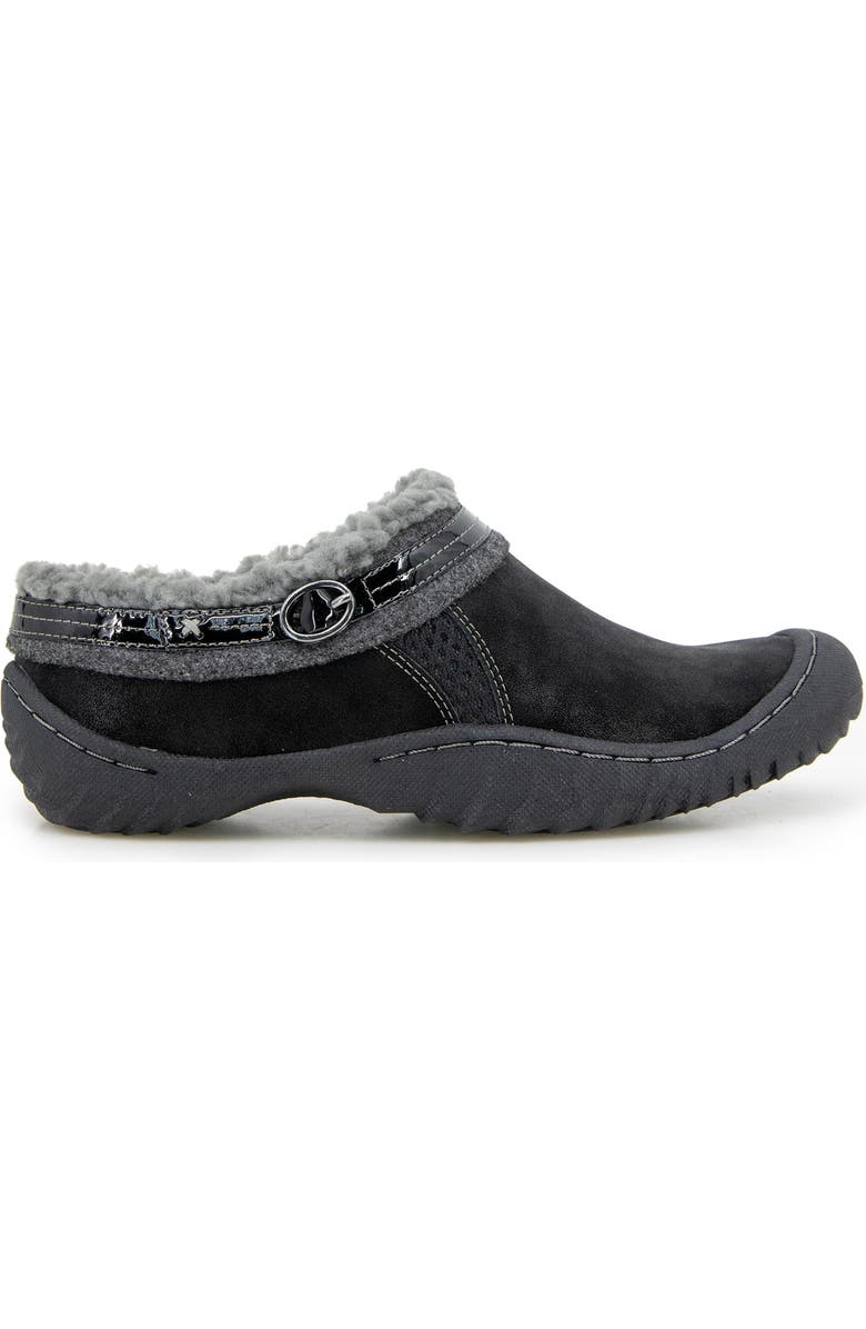 JBU Ginger Faux Fur Lined Clog, Alternate, color, Black