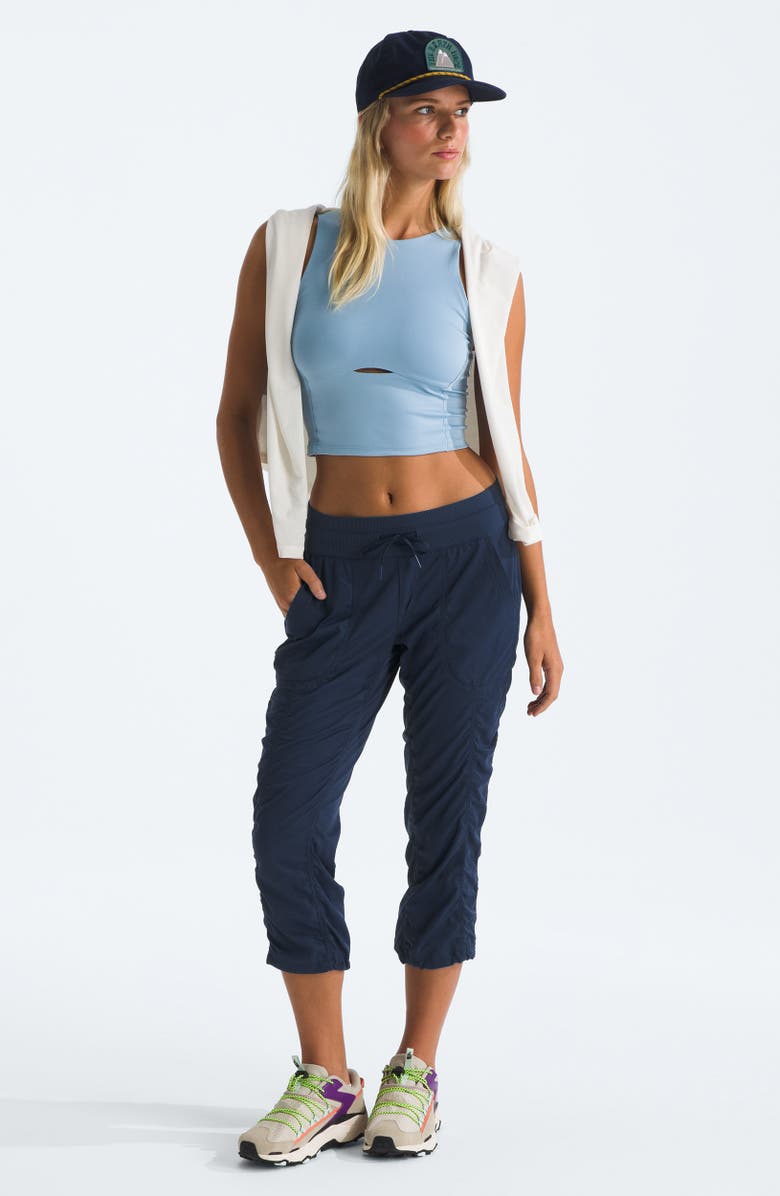The North Face Aphrodite 2.0 Capri Pants, Alternate, color, Summit Navy