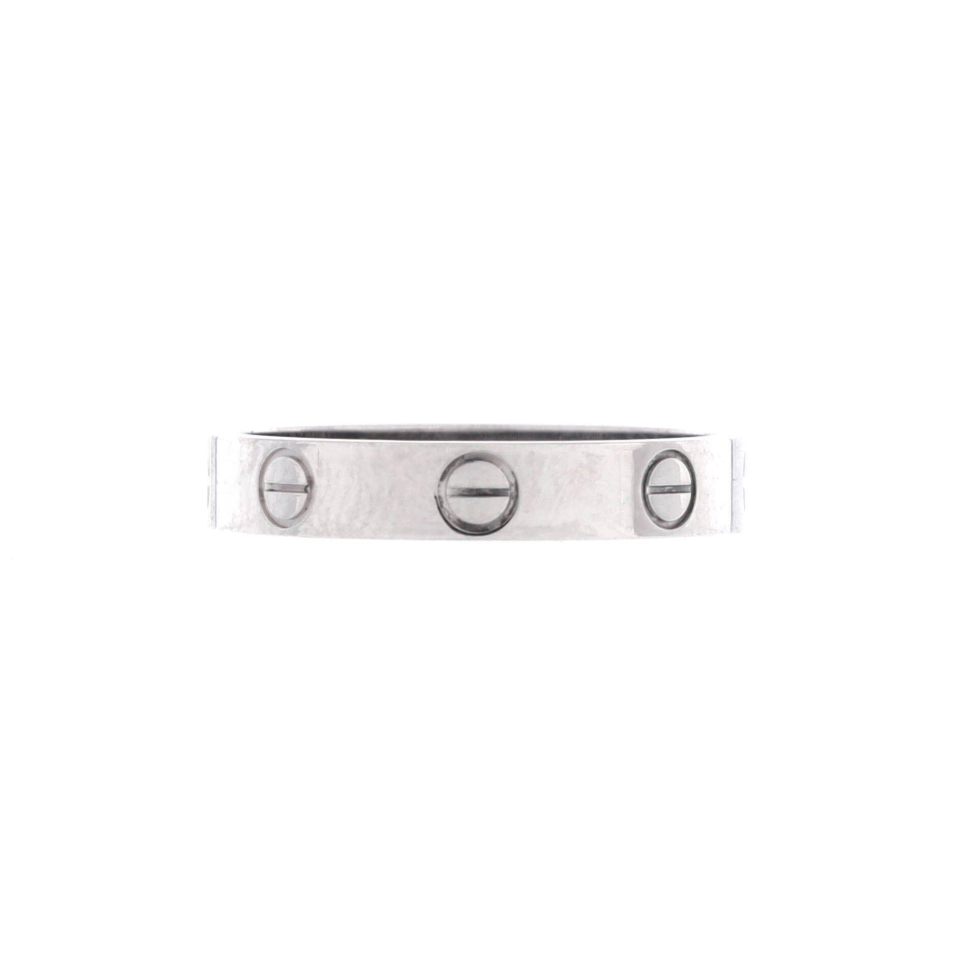 Love Wedding Band Ring 18K White Gold, Main, color, Metallic Gold