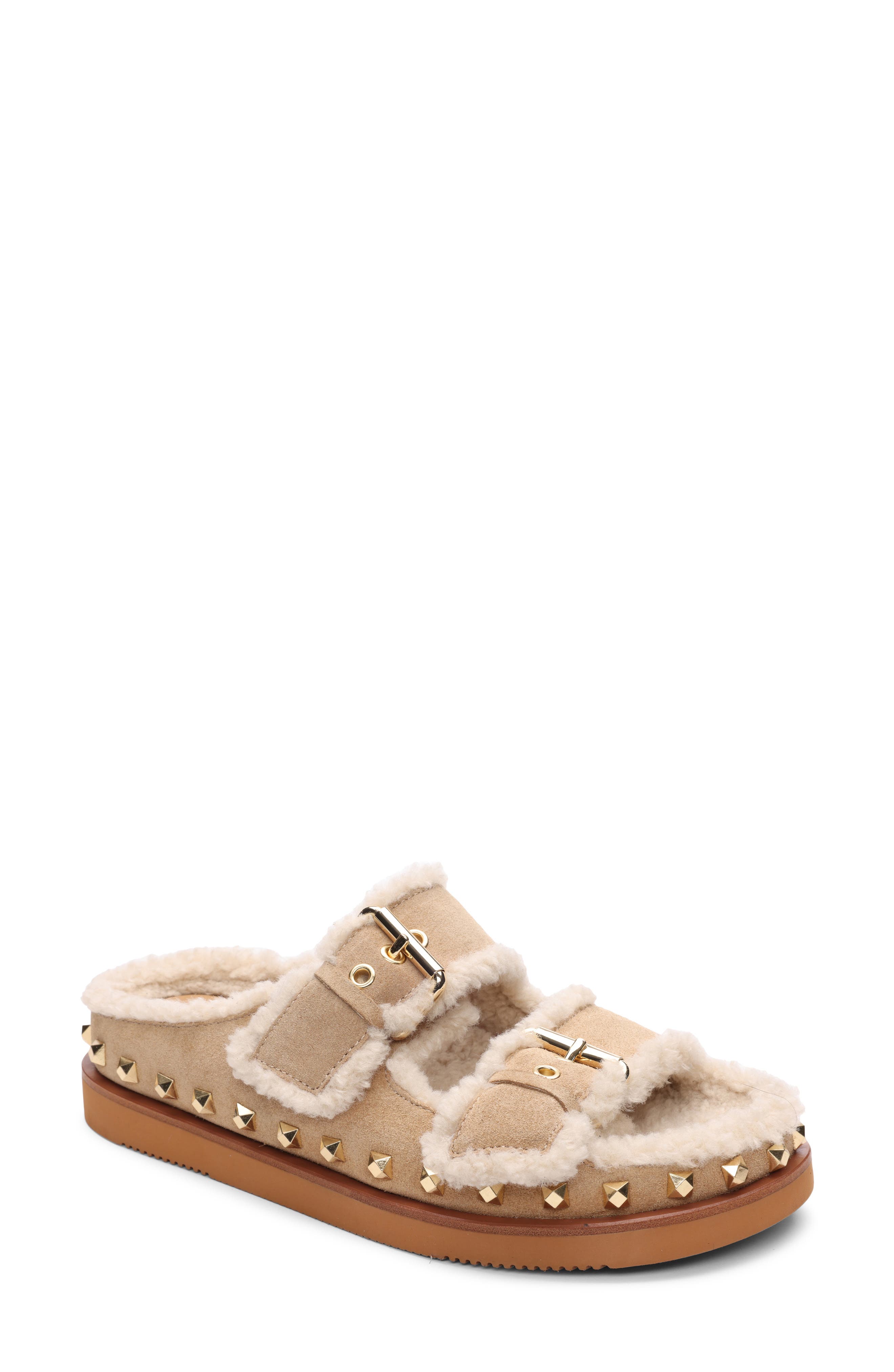 Ash Uma Faux Fur Sandal, Main, color, 