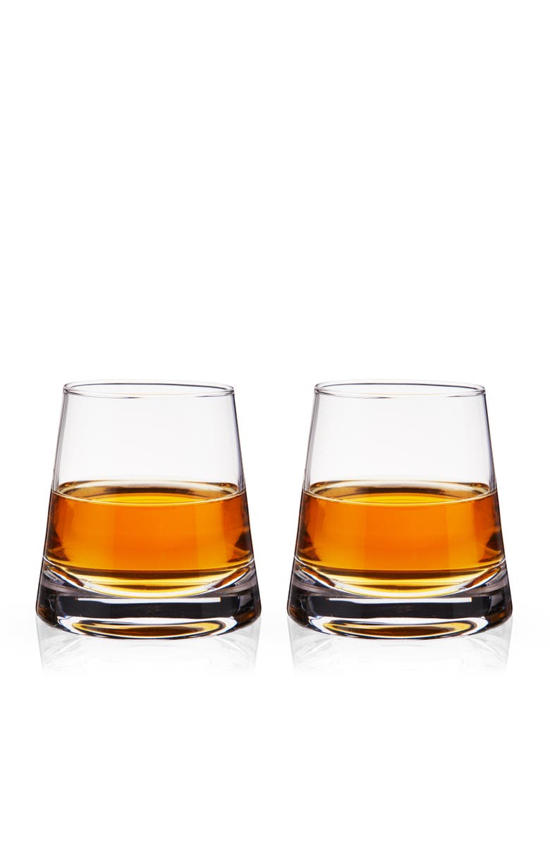 Viski Burke Crystal Whiskey Glasses Set of 2, Alternate, color, Clear