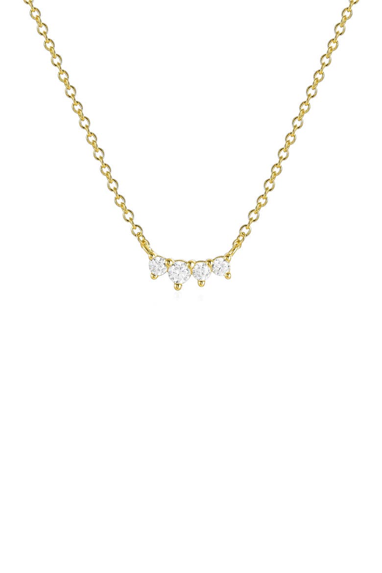 Annie Crystal Necklace, Main, color, Gold