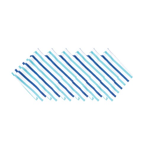 C & F Home C&f Home Lakeview Stripe Napkin, Set Of 6 In Blue