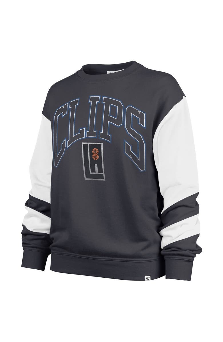 '47 Women's '47 Gray LA Clippers 2023/24 City Edition Nova Crew Sweatshirt, Alternate, color,