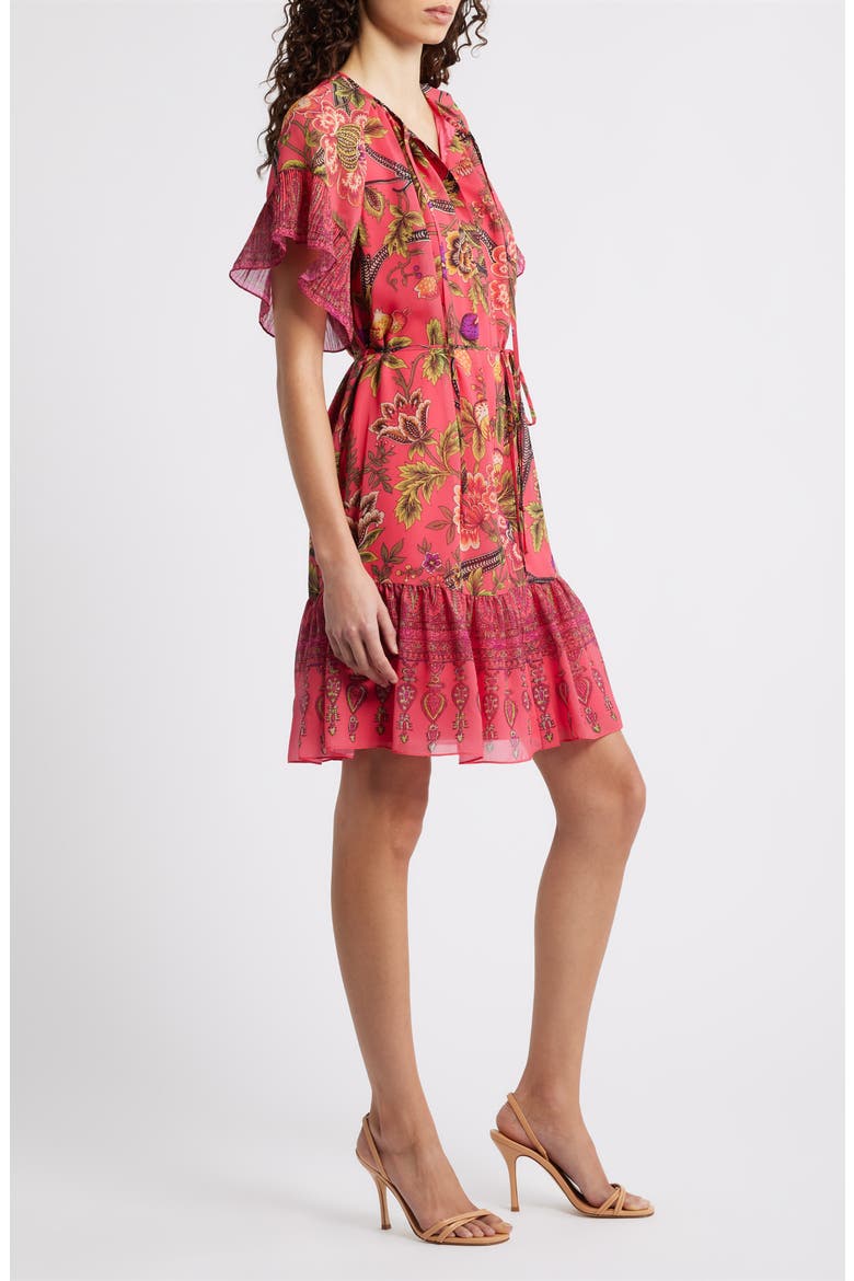 Destiny Floral Print Dress, Alternate, color, POPPY MULTI