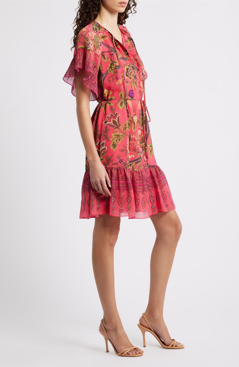 KOBI HALPERIN Destiny Floral Print Dress, Alternate, color, Poppy Multi