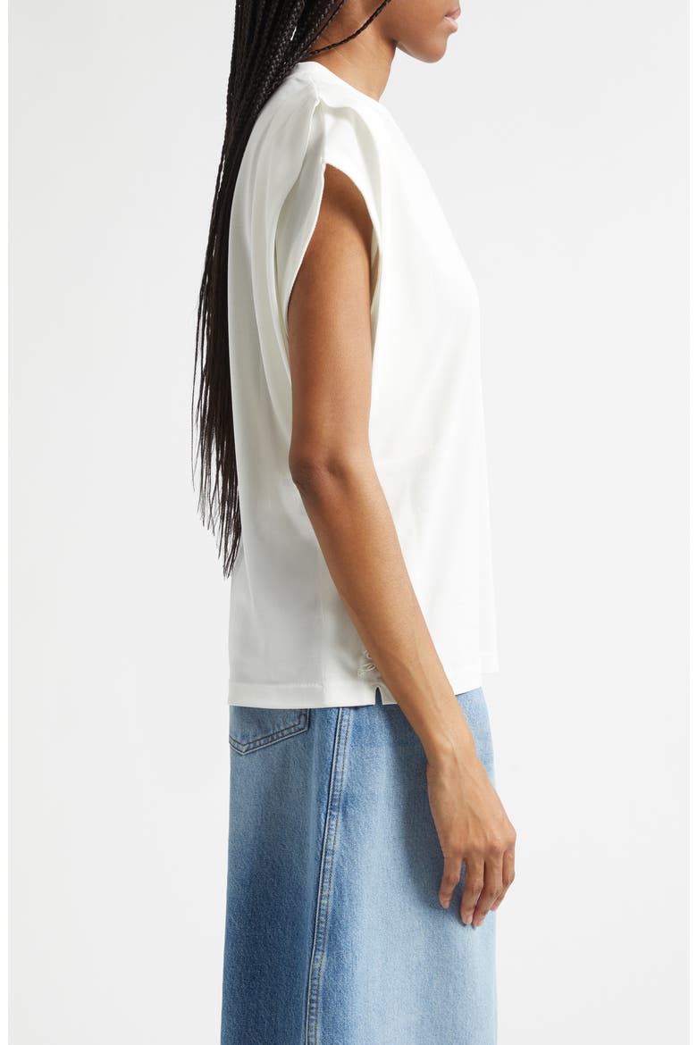 The Ventadou Cap Sleeve T-Shirt, Alternate, color, WHITE