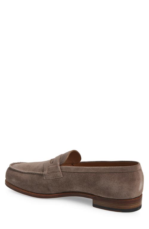 Jm Weston Animation 180 Penny Loafer In Dark Brown