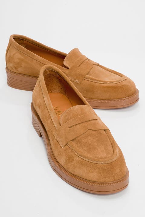 Bree Platform Penny Leather Loafer