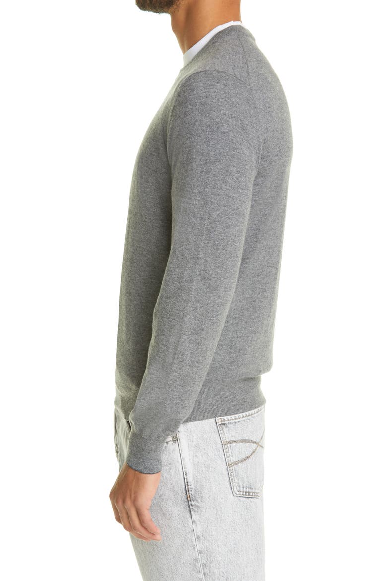 Men's Cashmere Sweater, Alternate, color, GREY