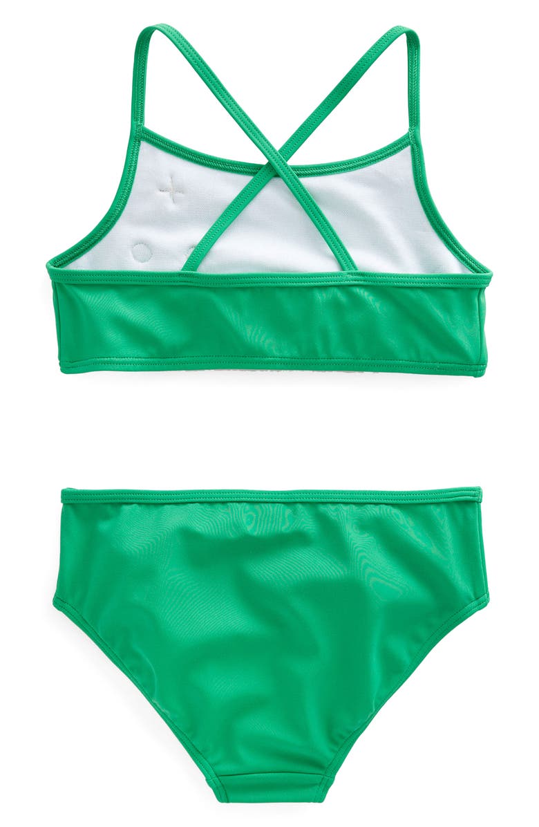 Mini Boden Kids' Flutter Floral Appliqué Two-Piece Swimsuit, Alternate, color, 