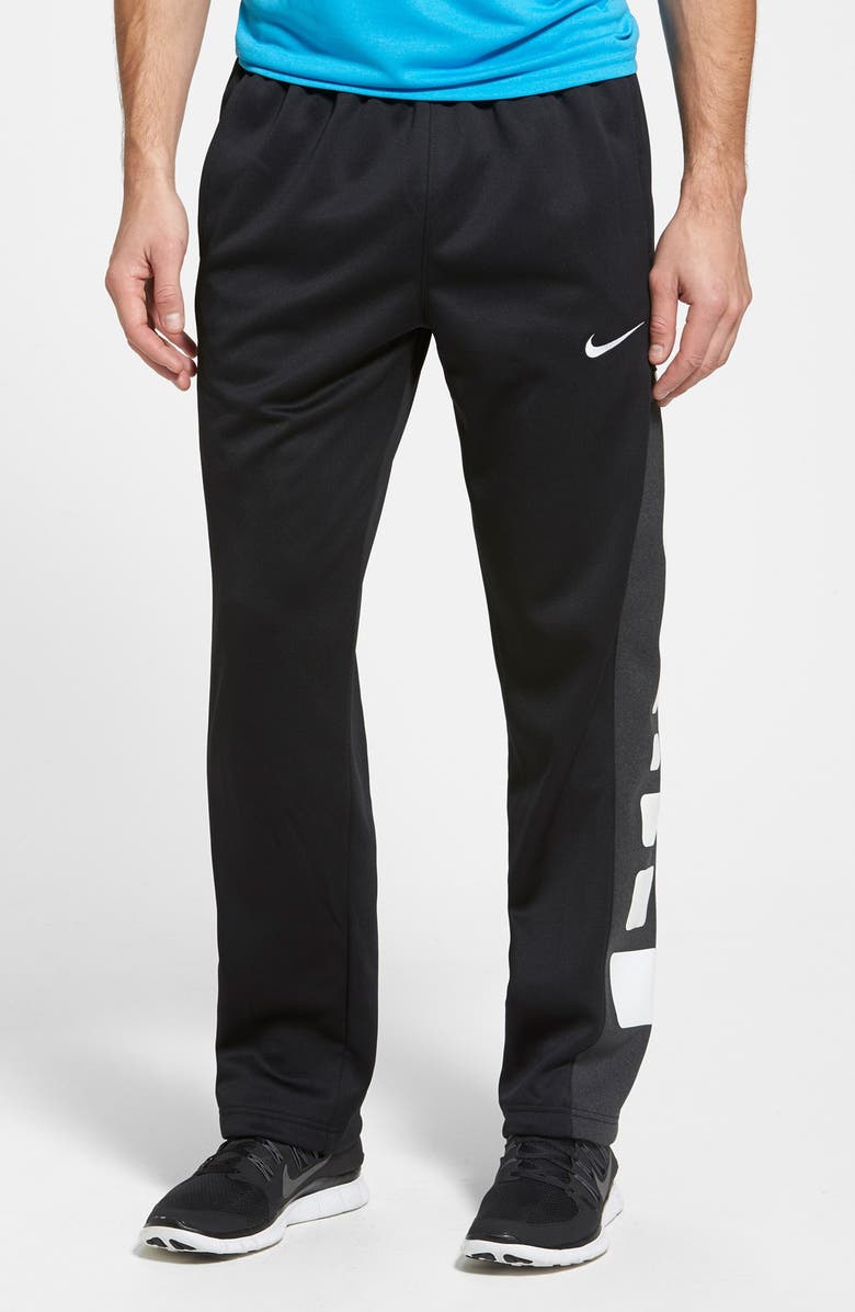 Nike Elite Stripe Performance Fleece Basketball Pants, Main, color, 