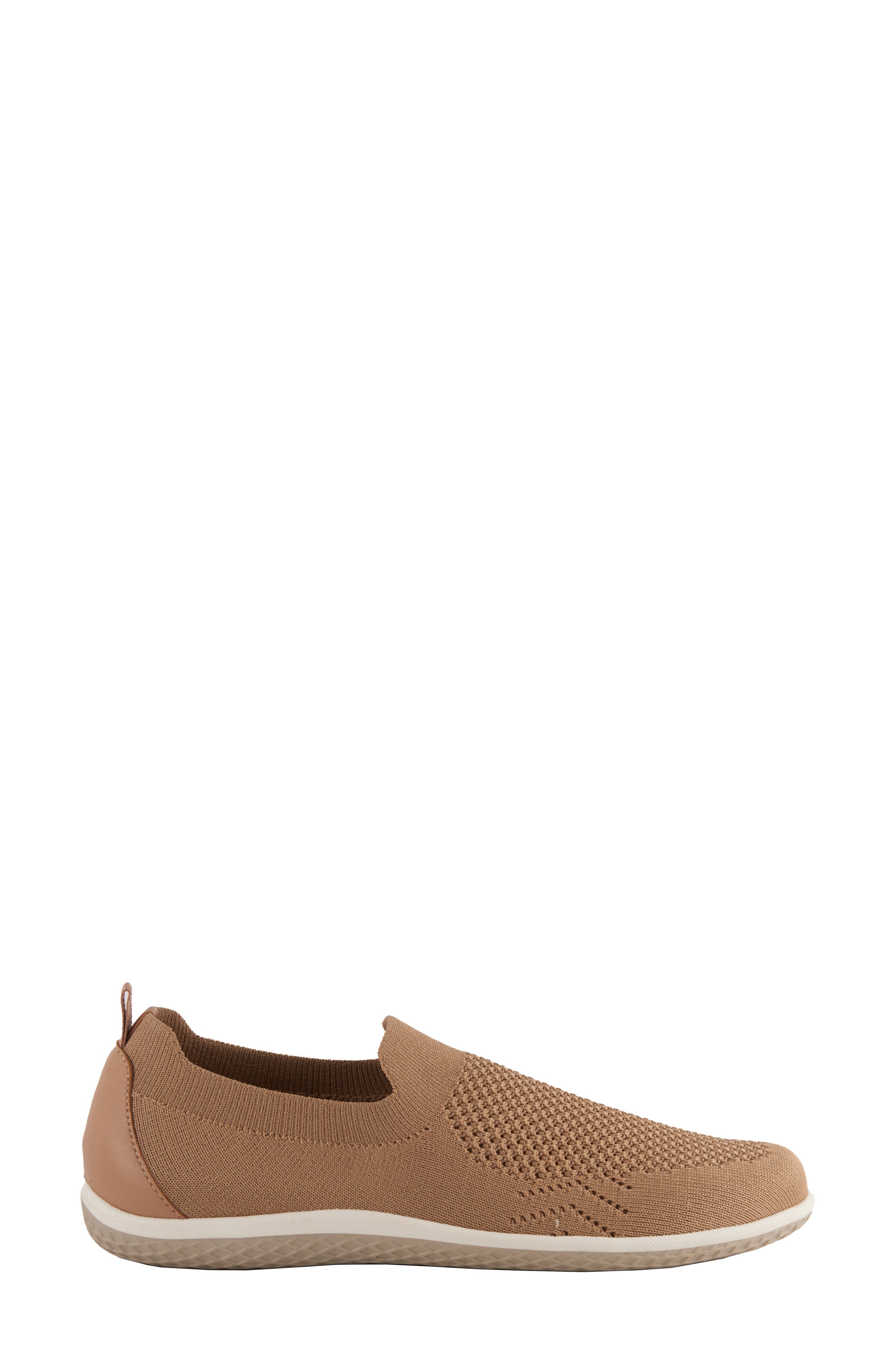 David Tate Gossip Slip-On Sneaker, Alternate, color, Nude Fabric