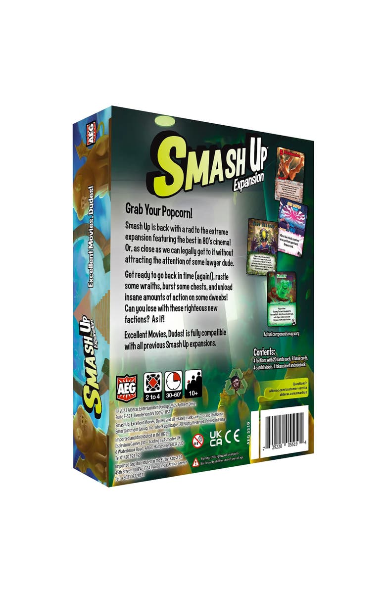Alderac Entertainment Group AEG Alderac Entertainment Group Smash Up Excellent Movies, Dudes! Expansion, Alternate, color, Multicolored