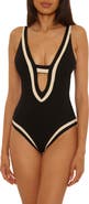 Becca Coast Line Plunge One-Piece Swimsuit