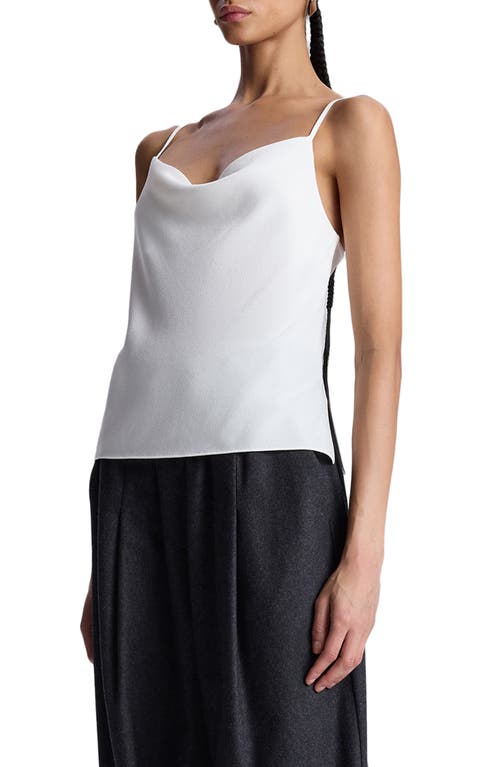 A.l.c . Amber Hammered Crepe Camisole In Whisper White