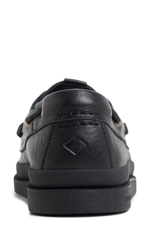 Sperry Authentic Original Mudguard 2-eye Boat Shoe In Black