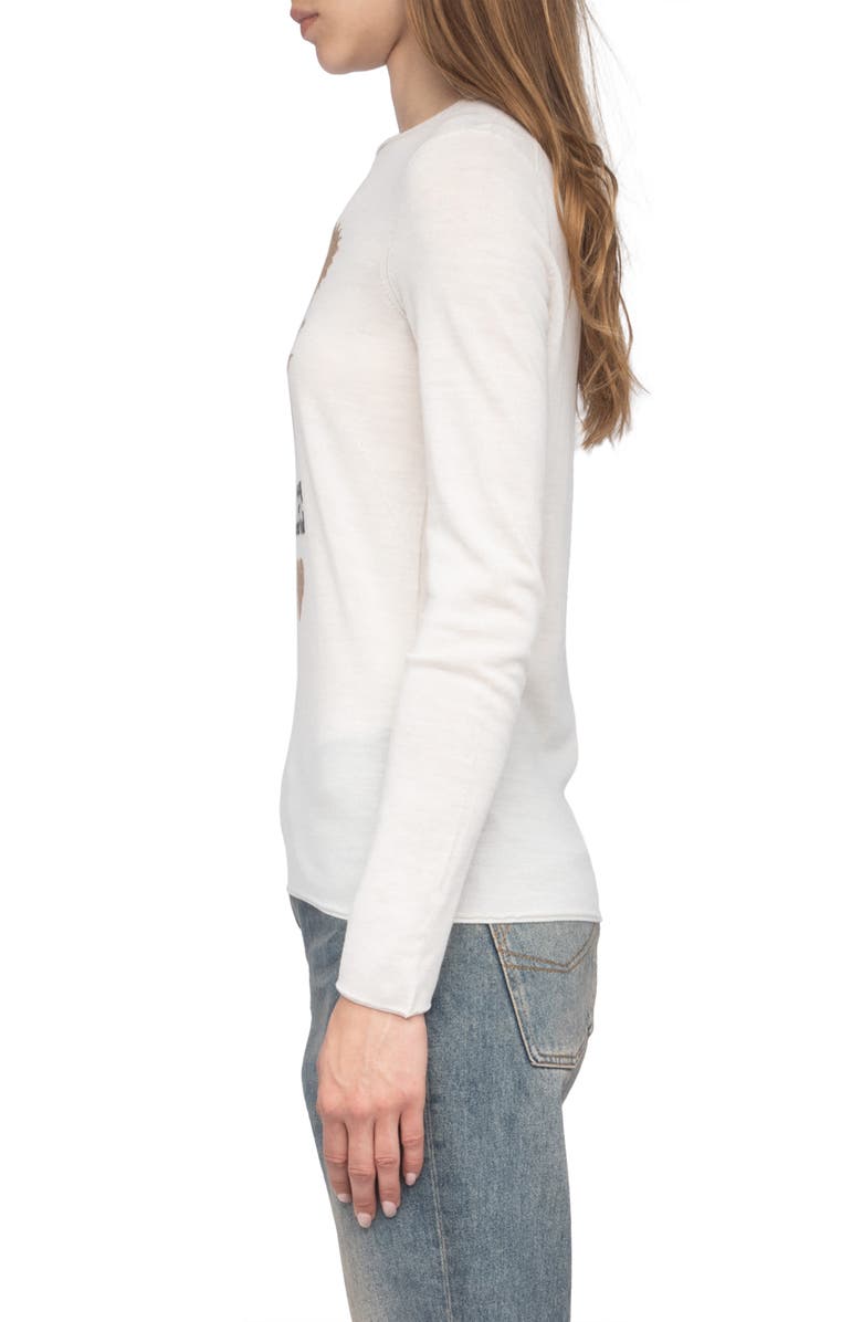 Zadig & Voltaire Teissa We Voltaire Merino Wool Sweater, Alternate, color,