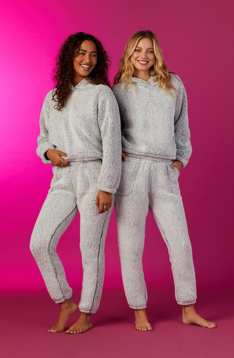 Room Service Pjs Teddy Lounge Hoodie, Alternate, color, 