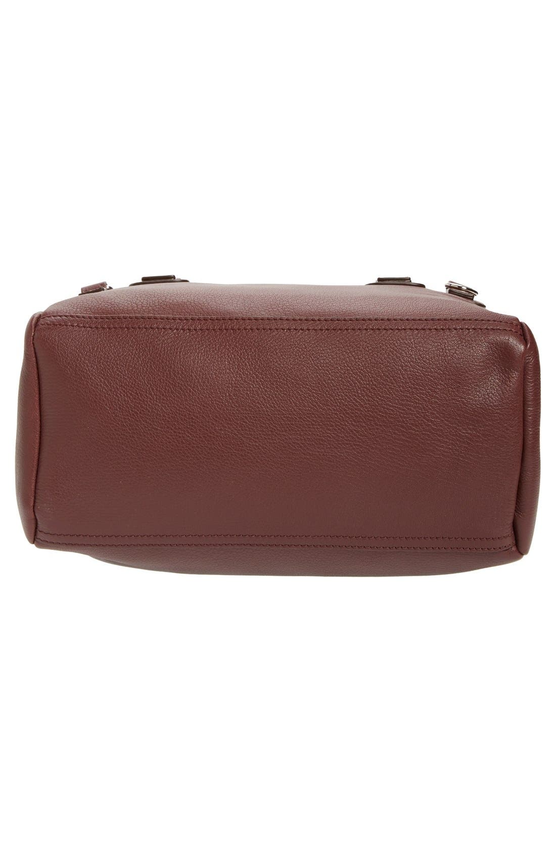 Medium Pandora Sugar Leather Satchel, Alternate, color, OXBLOOD RED  