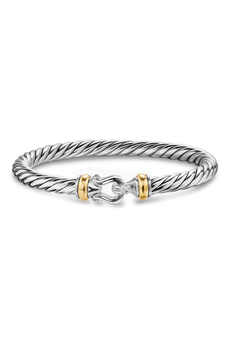 Cable Flex Buckle Bracelet, Alternate, color, SILVER