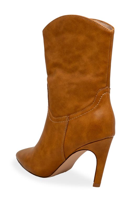 Chase & Chloe Chase And Chloe Slouch Bootie In Brown