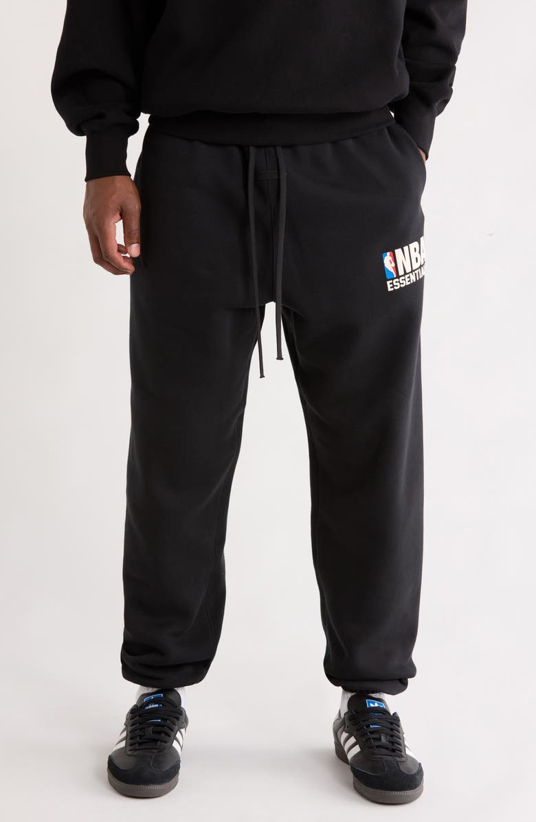 Fear of God Essentials x NBA Classic Fit Sweatpants, Main, color, Vintage Black