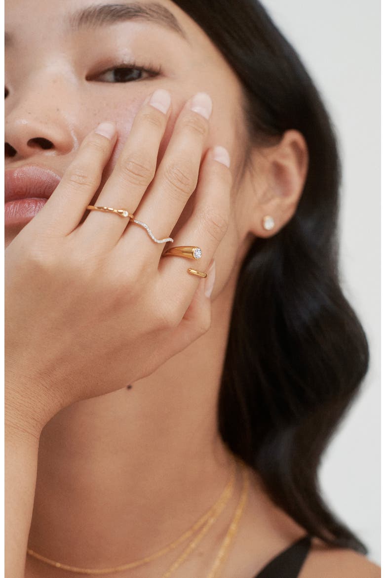 Lab Grown Diamond Stacking Ring, Alternate, color, YELLOW GOLD