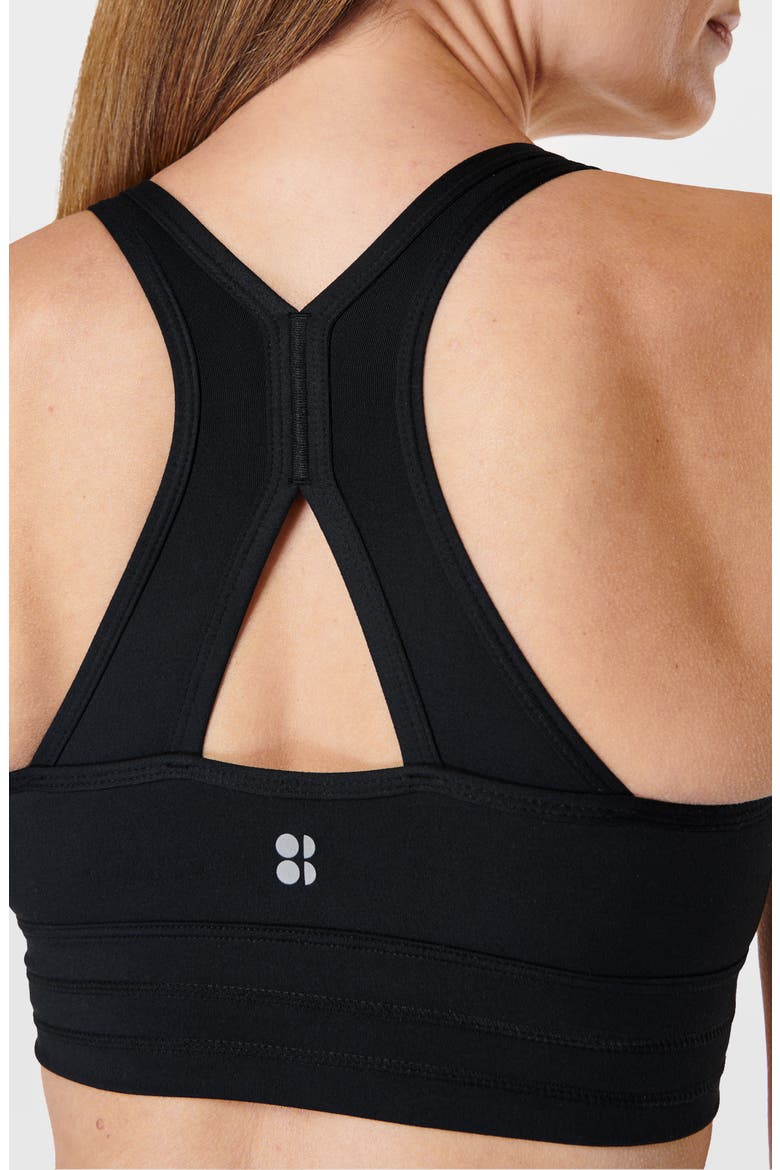 Gaia Yoga Sports Bra, Alternate, color, BLACK